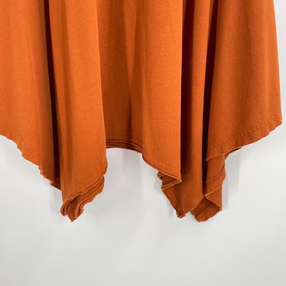 Free People Beach Kahana Orange Swing Tunic Mini Dress Womens XS Boho Oversize - Picture 8 of 8